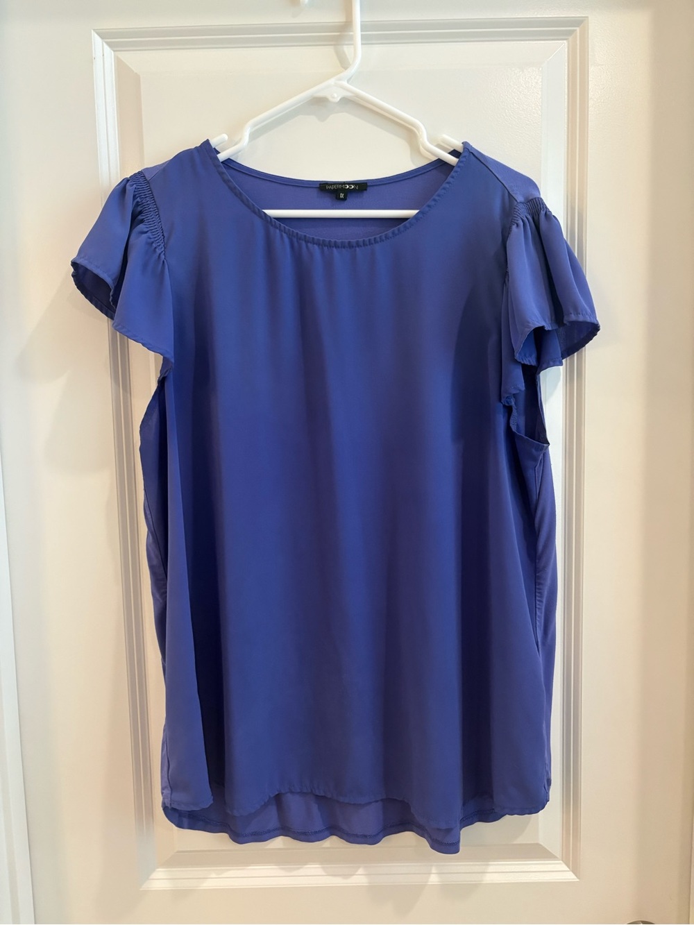 Papermoon Lavender Flutter Sleeve Blouse